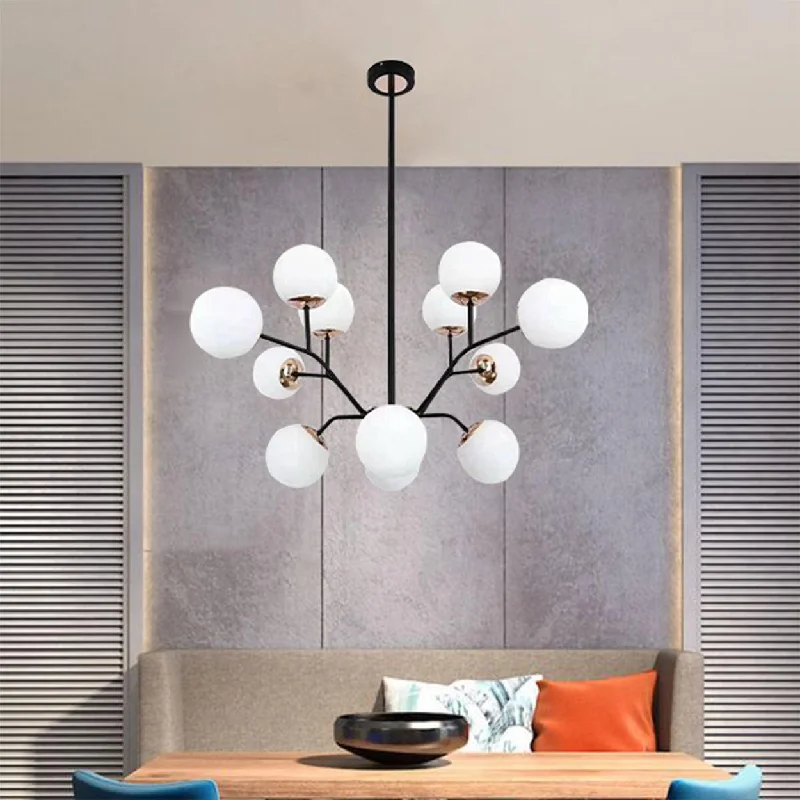 LED Chandeliers for Energy - Efficient LightingANKUR 12 LIGHTS SUPREME GLOBE CHANDELIER