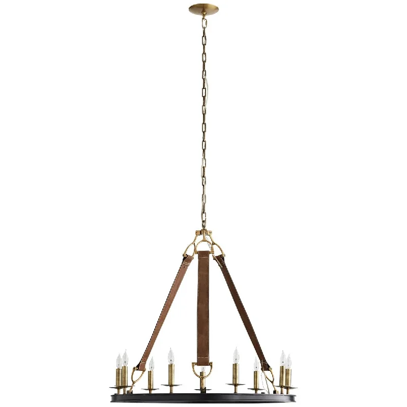 Chandeliers with Colored Glass for a Splash of ColorArteriors Chaney Chandelier