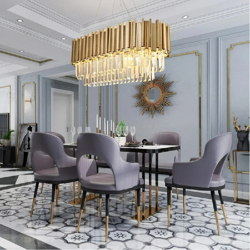 Chandeliers with Multiple Lights for Maximum IlluminationAstralis Oval Chandelier