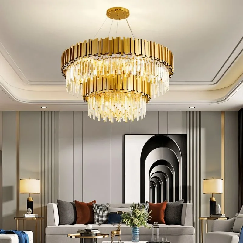 Chandeliers with Multiple Lights for Maximum IlluminationAstralis Tiered Round Chandelier Chandeliers with Multiple Lights for Maximum IlluminationAstralis Tiered Round Chandelier