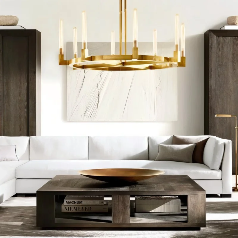 Rustic Wood Chandeliers for Country - Style HousesBirta Round Chandelier