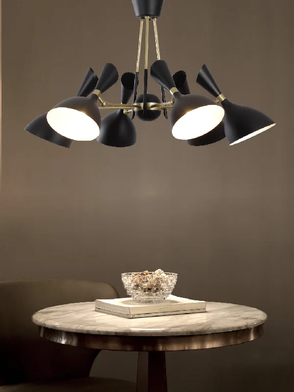 Chandeliers with Frosted Glass for a Softer Light DiffusionBrian 6-Lamp Chandelier Chandeliers with Frosted Glass for a Softer Light DiffusionBrian 6-Lamp Chandelier