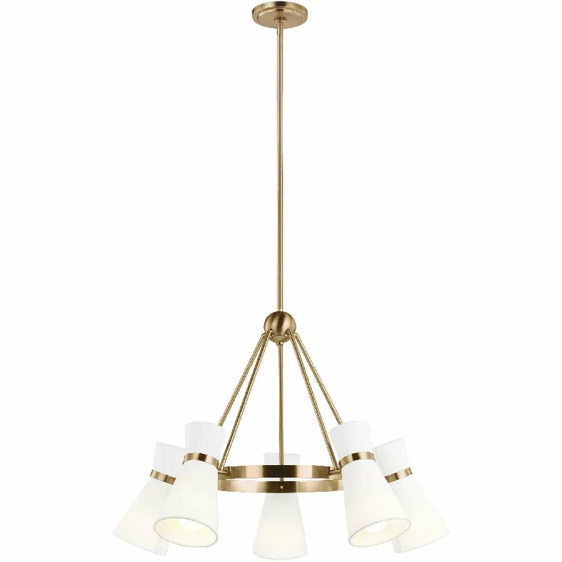 Art Deco Chandeliers for a Retro - Glam LookClark 5 Light Chandelier