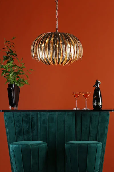 Chandeliers with Pendant Lights for a Stylish LookDar Atticus 5 Light Pendant Chandelier Gold Chandeliers with Pendant Lights for a Stylish LookDar Atticus 5 Light Pendant Chandelier Gold