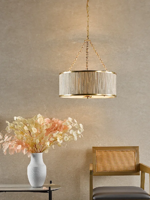 Chandeliers with Frosted Glass for a Softer Light DiffusionDar Fenella 5 Light Pendant Gold Leaf Chandeliers with Frosted Glass for a Softer Light DiffusionDar Fenella 5 Light Pendant Gold Leaf