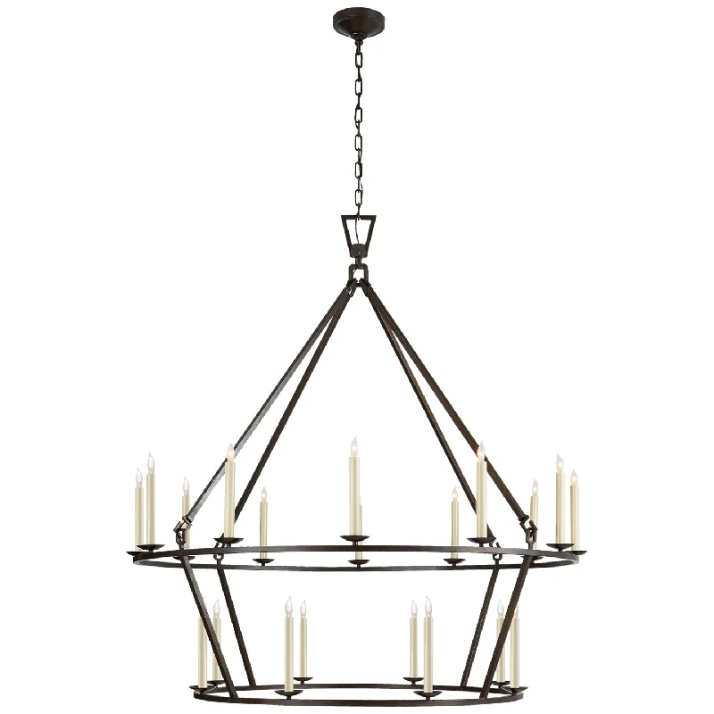 Victorian - Inspired Chandeliers with Ornate DetailsDarlana 2-Tier Chandelier