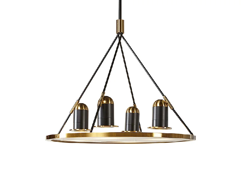Chandeliers with Metal Frames in Bronze FinishDunlop Chandelier