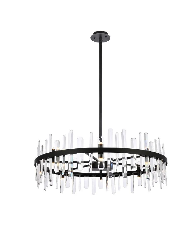 Chandeliers with Metal Frames in Silver FinishSerena  Chandelier