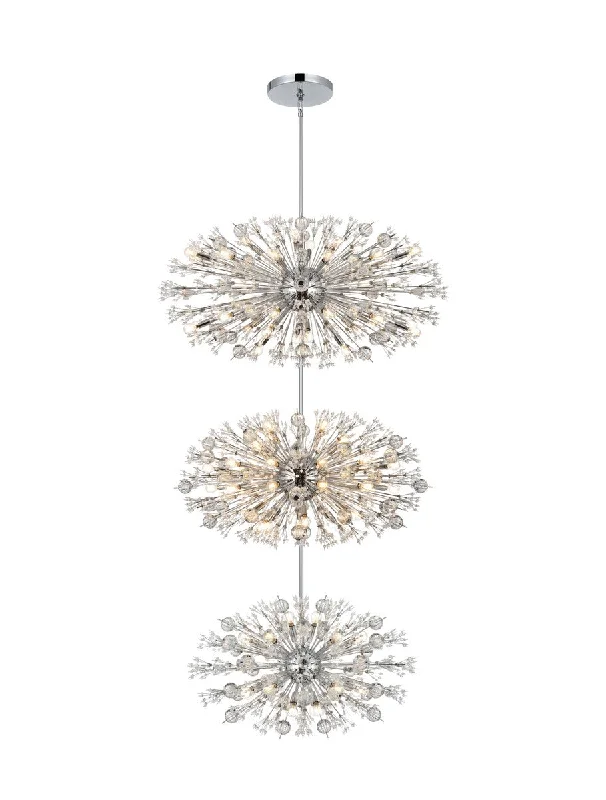 Chandeliers with Colored Glass for a Splash of ColorVera 90 Light Chandelier