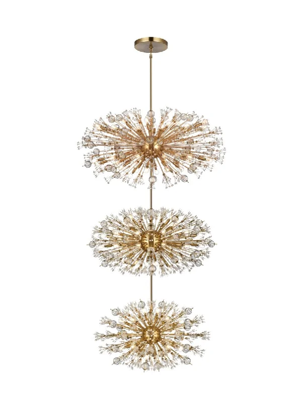 Chandeliers with Metal Frames in Copper FinishVera 90 Light Chandelier