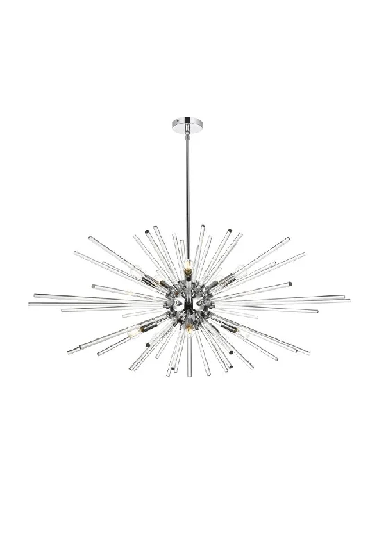 Chandeliers with Metal Frames in Black FinishSienna  Pendant