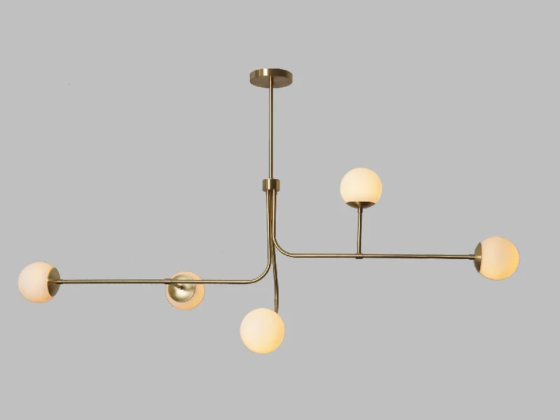 Chandeliers with Metal Frames in Gold FinishFive Globe Brass Sputnik Linear Chandelier Light Fixture Chandeliers with Metal Frames in Gold FinishFive Globe Brass Sputnik Linear Chandelier Light Fixture