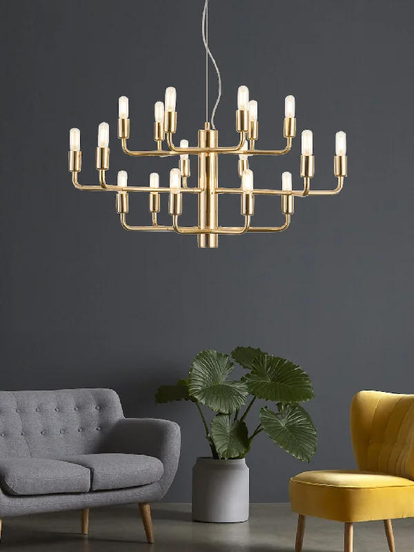 Mini Chandeliers for Adding Charm to Small SpacesGordon 18-Lamp Chandelier