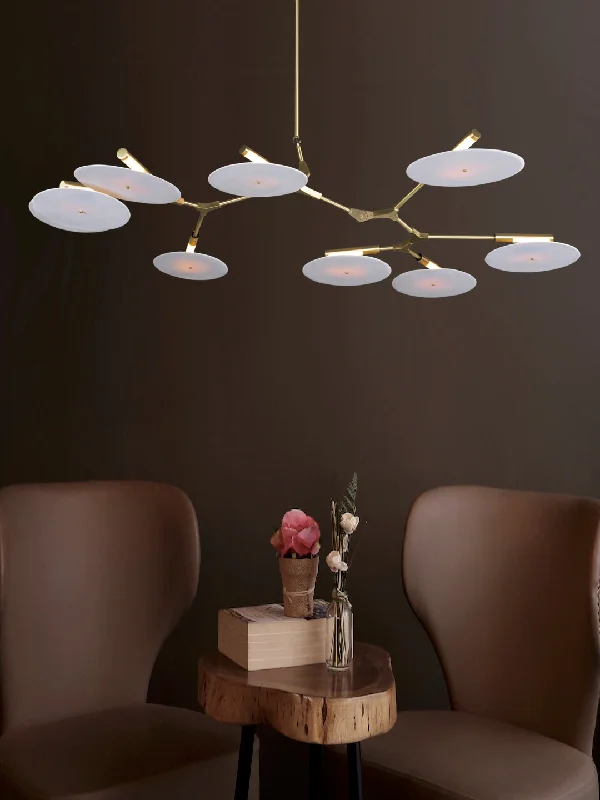 Minimalist Chandeliers for Sleek and Simple InteriorsHerald 9-Lamp Chandelier