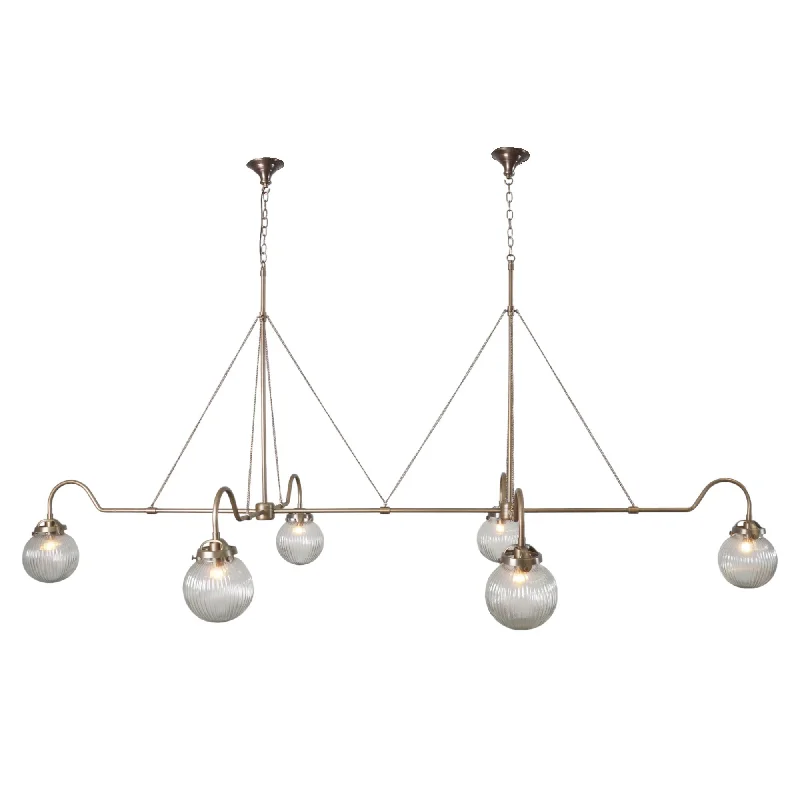 Rustic Wood Chandeliers for Country - Style HousesIceland 6 Brass Chandelier