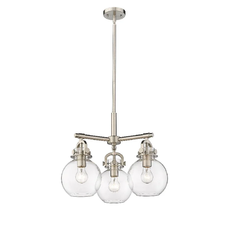 Chandeliers with Candle - Style Bulbs for a Classic AestheticInnovations Downtown Urban 410-3CR-SN-G410-7CL Pendant Light - Satin Nickel