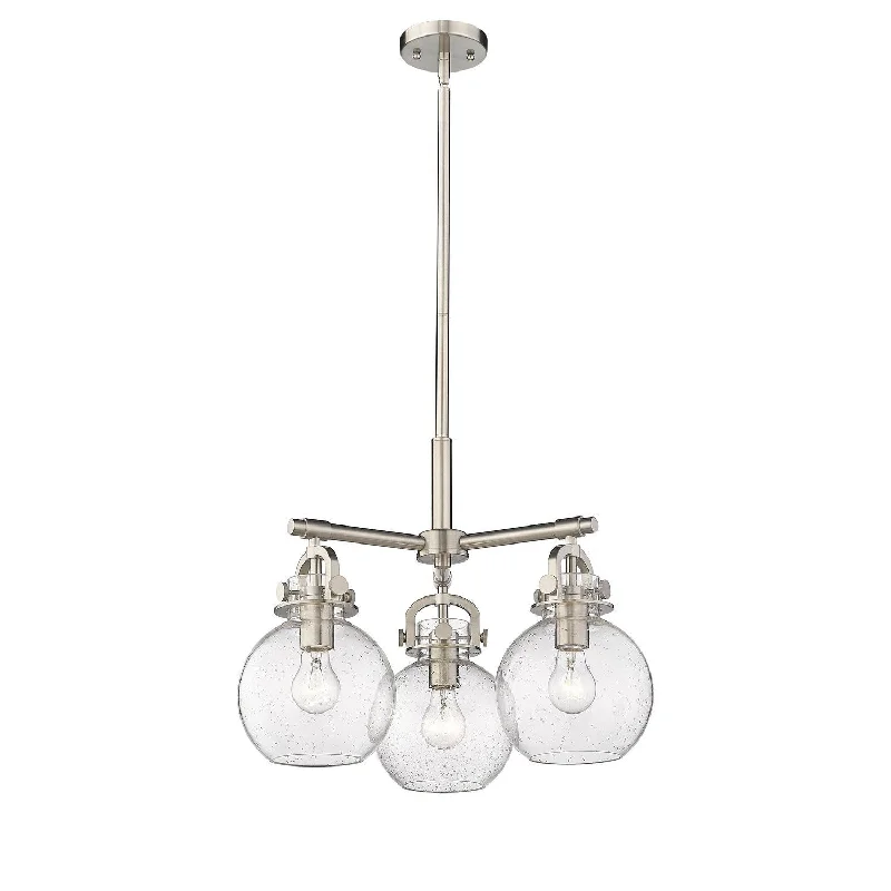 Chandeliers with Metal Frames in Copper FinishInnovations Downtown Urban 410-3CR-SN-G410-7SDY Pendant Light - Satin Nickel