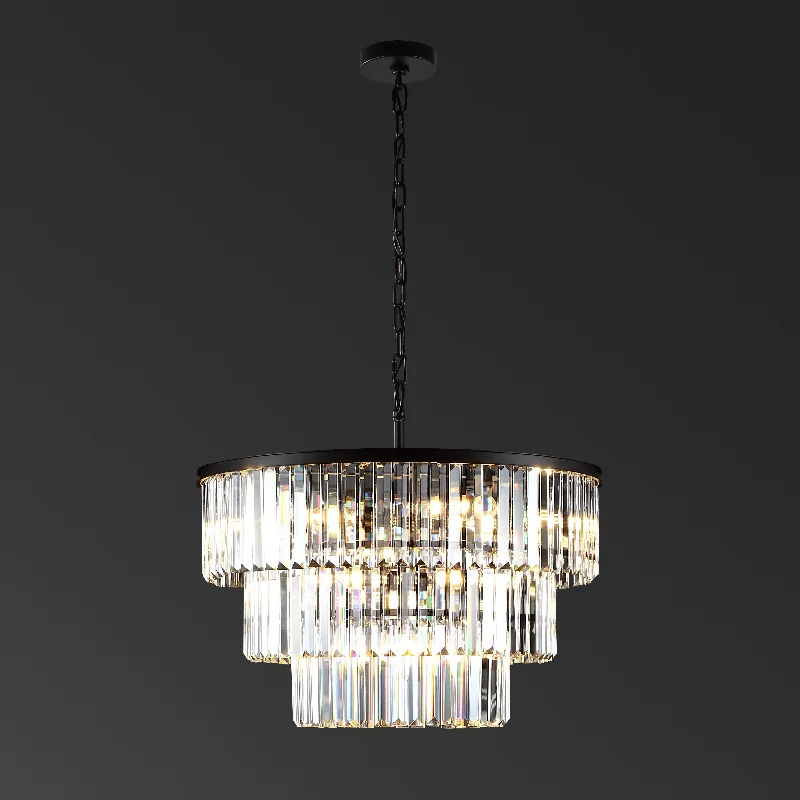 Art Deco Chandeliers for a Retro - Glam LookKARISSA 3 TIER CHANDELIER
