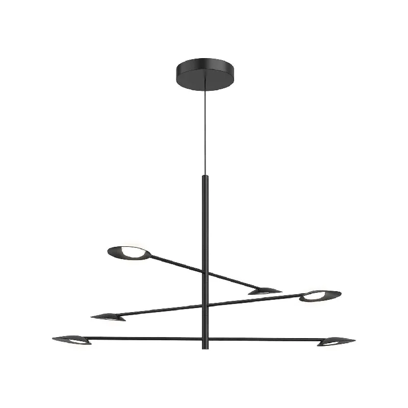 Chandeliers with Adjustable Height for Custom InstallationKuzco Rotaire Chandelier