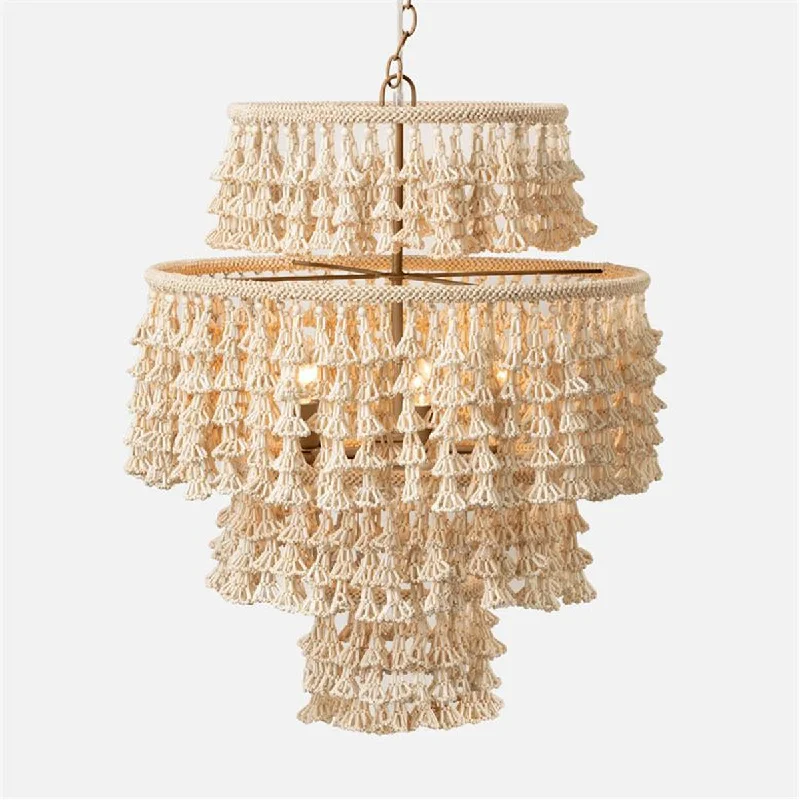 Chandeliers for Dining Rooms to Set the Mood for MealsMade Goods Mckenzie Coco Bead Chandelier