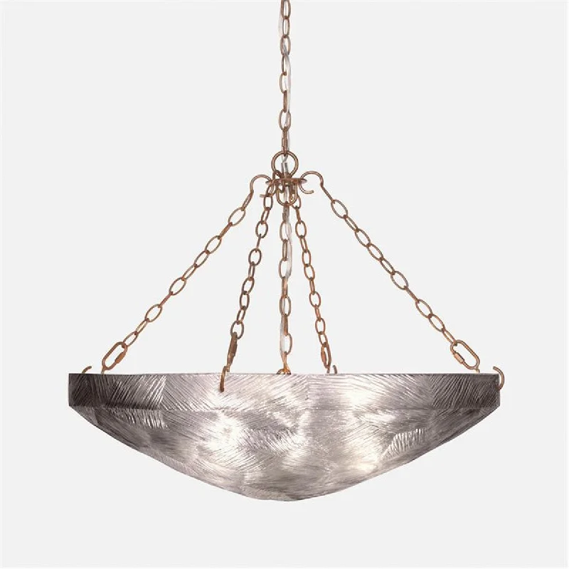 Chandeliers for Low Ceilings to Avoid OvercrowdingMade Goods Mikolas Textured Resin Chandelier