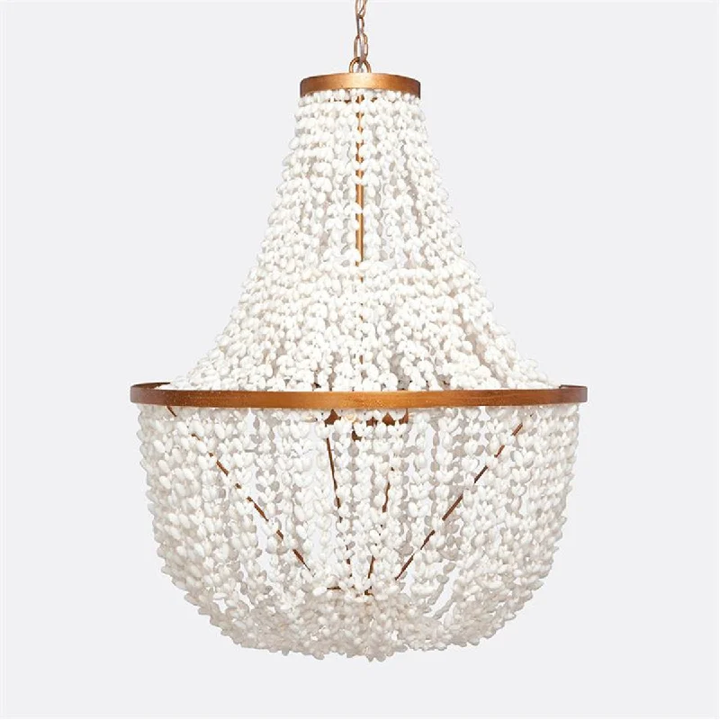 French Country Chandeliers with a Romantic AuraMade Goods Silvana White Shell Empire Chandelier French Country Chandeliers with a Romantic AuraMade Goods Silvana White Shell Empire Chandelier