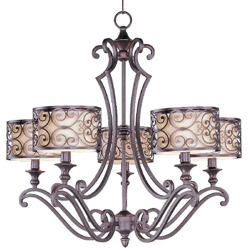 Chandeliers with Metal Frames in Silver FinishMondrian Chandelier