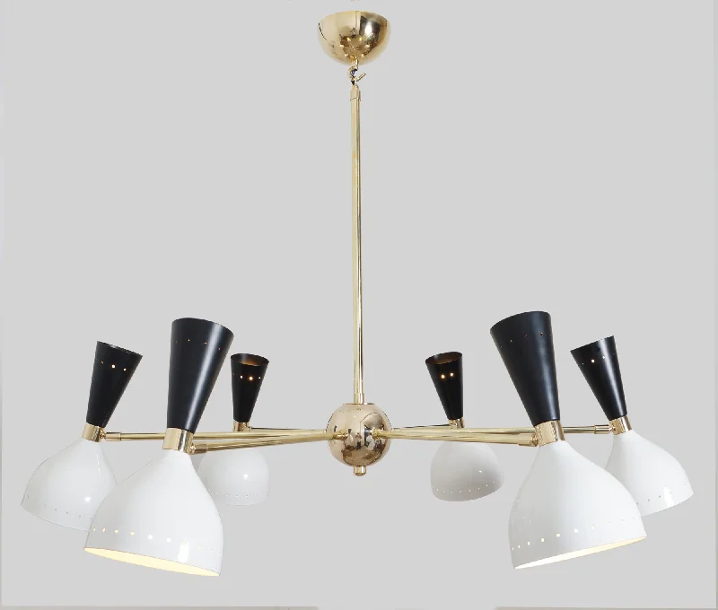 Chandeliers with Adjustable Arms for Directional LightingModern Brass 12 Lights Diablo Chandelier Chandeliers with Adjustable Arms for Directional LightingModern Brass 12 Lights Diablo Chandelier