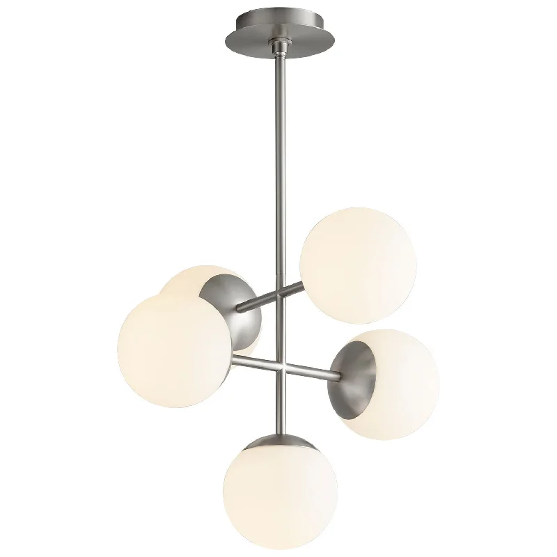 Chandeliers with Colored Glass for a Splash of ColorOxygen Nebula 3-680-24 Pendant Light - Satin Nickel Chandeliers with Colored Glass for a Splash of ColorOxygen Nebula 3-680-24 Pendant Light - Satin Nickel