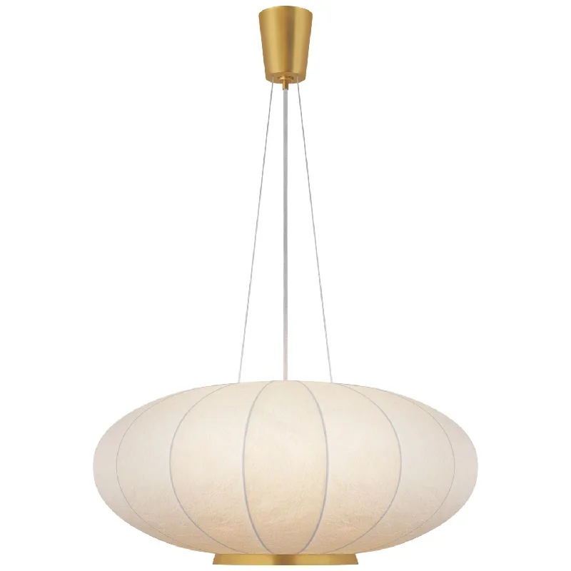 Victorian - Inspired Chandeliers with Ornate DetailsPaper Moon Large Hanging Shade