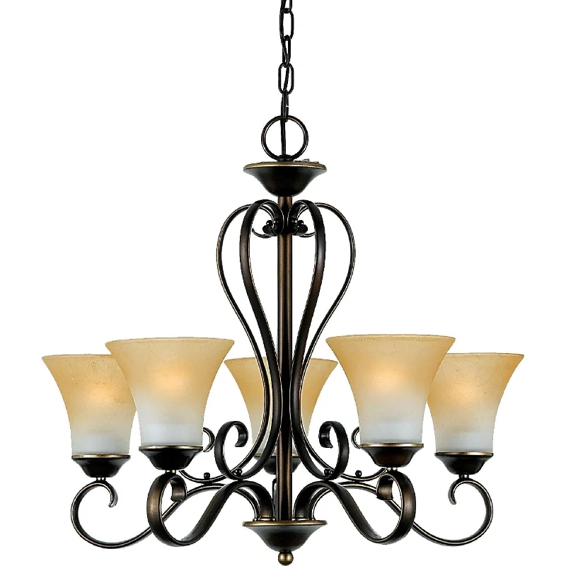 Chandeliers with Metal Frames in Black FinishDuchess Chandelier