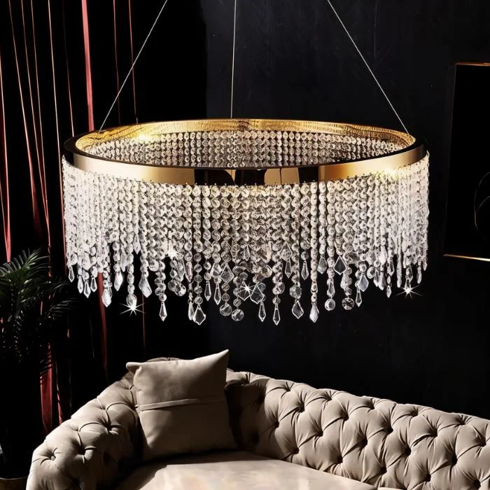 Bohemian - Style Beaded Chandeliers for Eclectic DecorRexana Crystal Round Chandelier Bohemian - Style Beaded Chandeliers for Eclectic DecorRexana Crystal Round Chandelier