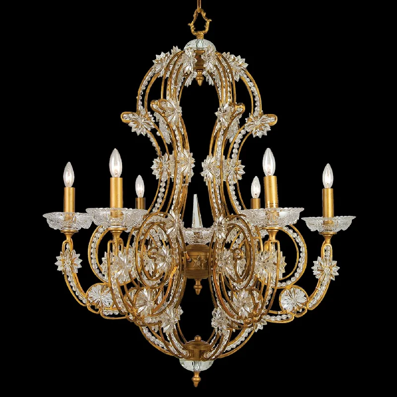 Ceiling - Mounted Chandeliers for Standard CeilingsBethel International Small Double Gourd SU11 Chandelier Light - Gold Ceiling - Mounted Chandeliers for Standard CeilingsBethel International Small Double Gourd SU11 Chandelier Light - Gold