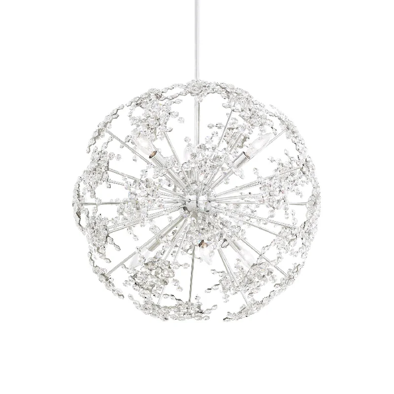 Ceiling - Mounted Chandeliers for Standard CeilingsSchonbek Lighting DN1024N-401A Esteracae Chandelier Polished Stainless Steel Ceiling - Mounted Chandeliers for Standard CeilingsSchonbek Lighting DN1024N-401A Esteracae Chandelier Polished Stainless Steel