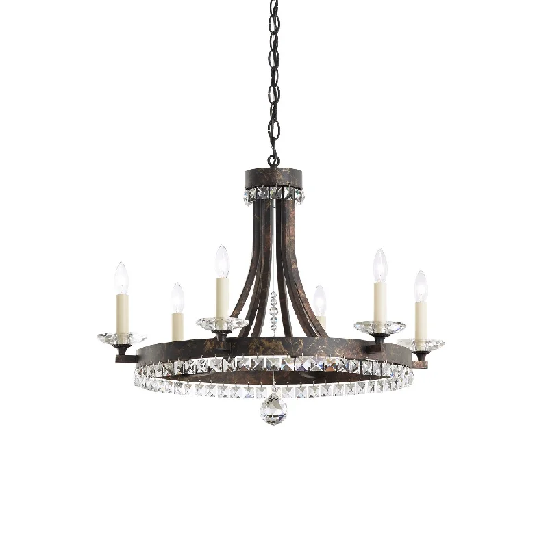Chandeliers with Colored Glass for a Splash of ColorSchonbek Lighting ER1006N-76A Early American Chandelier Heirloom Bronze Chandeliers with Colored Glass for a Splash of ColorSchonbek Lighting ER1006N-76A Early American Chandelier Heirloom Bronze