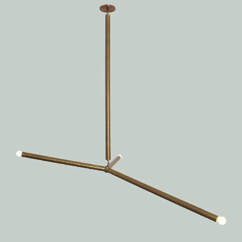 Minimalist Chandeliers for Sleek and Simple InteriorsSlingshot Chandelier - Brass Sputnik 3 Arm Modern Light Fixture Minimalist Chandeliers for Sleek and Simple InteriorsSlingshot Chandelier - Brass Sputnik 3 Arm Modern Light Fixture