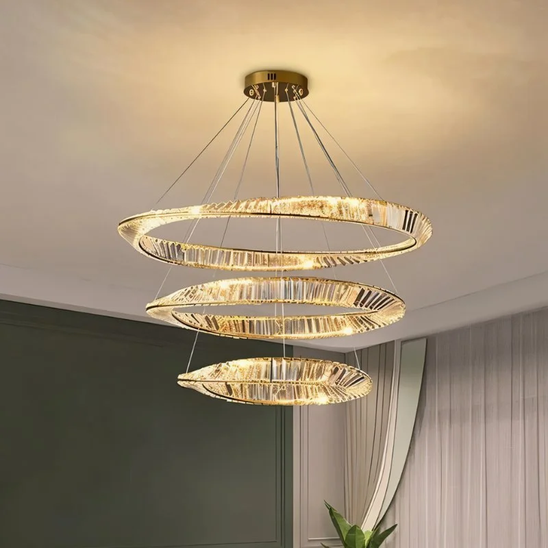 Oversized Chandeliers as a Statement Piece in Living RoomsTiwa 3-Tier Chandelier
