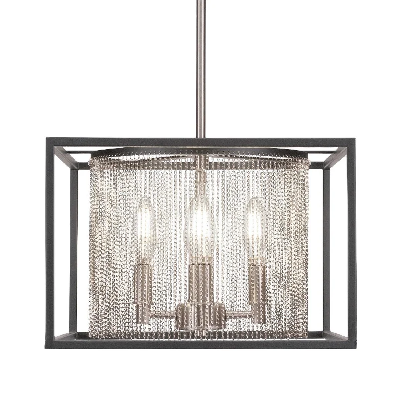Chandeliers with Venetian Glass for a Luxurious LookToltec Cadina 1324-mbbn Pendant Light - Matte Black & Brushed Nickel