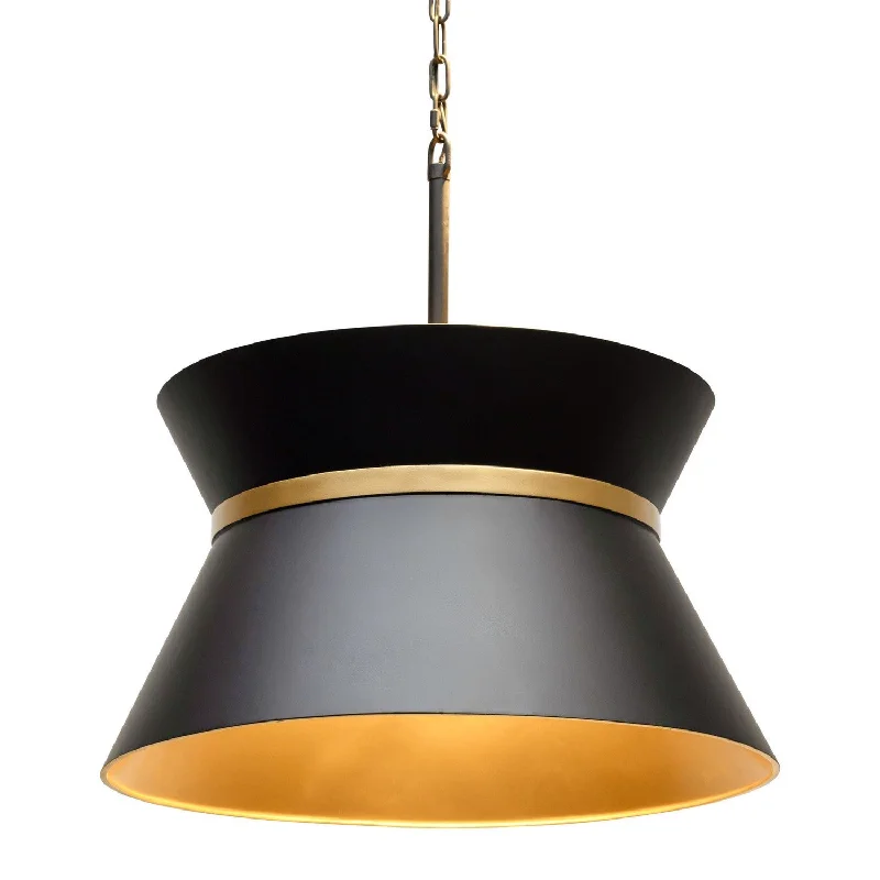 Bohemian - Style Beaded Chandeliers for Eclectic DecorVaraluz Mad Hatter 390P04MBFG Pendant Light - Matte Black/French Gold Bohemian - Style Beaded Chandeliers for Eclectic DecorVaraluz Mad Hatter 390P04MBFG Pendant Light - Matte Black/French Gold