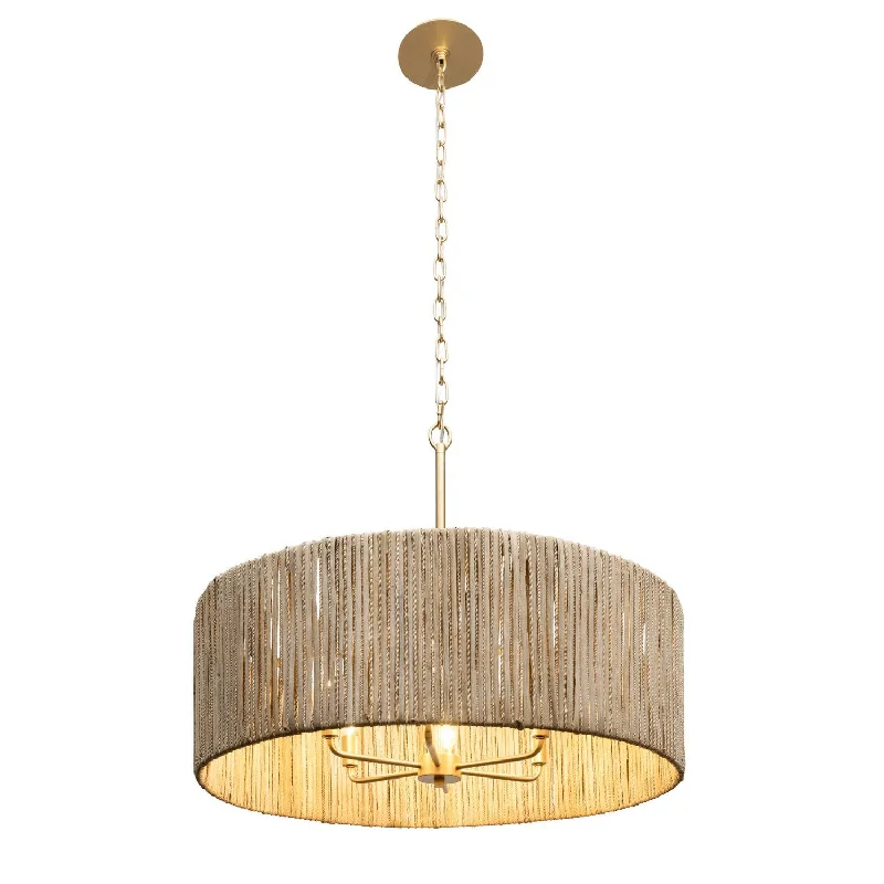 Chandeliers with Metal Frames in Gold FinishVaraluz Jacob's Ladder 391P06FG Pendant Light - French Gold Chandeliers with Metal Frames in Gold FinishVaraluz Jacob's Ladder 391P06FG Pendant Light - French Gold
