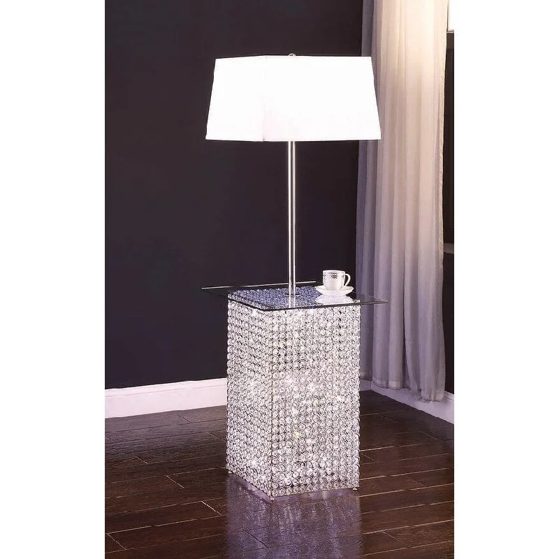 Glass Floor Lamp with Frosted Shades for Soft Diffused Light59"H Floor Lamp