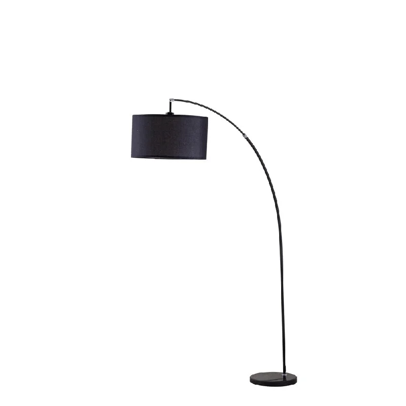 Marble Base Floor Lamp for a Touch of LuxuryACME Cagney Arched Floor Lamp, Black