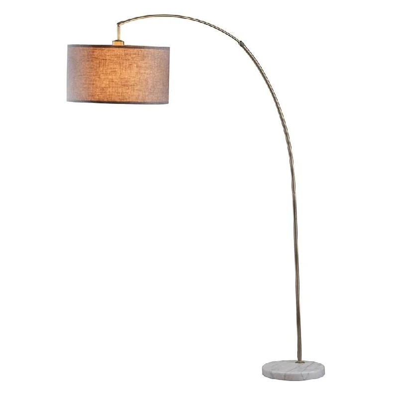 Bohemian Inspired Floor Lamp for Eclectic Home DecorACME Cagney Floor Lamp in Antique Brass and Marble Bohemian Inspired Floor Lamp for Eclectic Home DecorACME Cagney Floor Lamp in Antique Brass and Marble