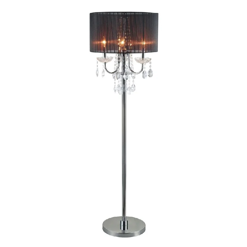 Adjustable Height Floor Lamp for Versatile Lighting NeedsACME Ofek Floor Lamp, Black and Chrome Adjustable Height Floor Lamp for Versatile Lighting NeedsACME Ofek Floor Lamp, Black and Chrome