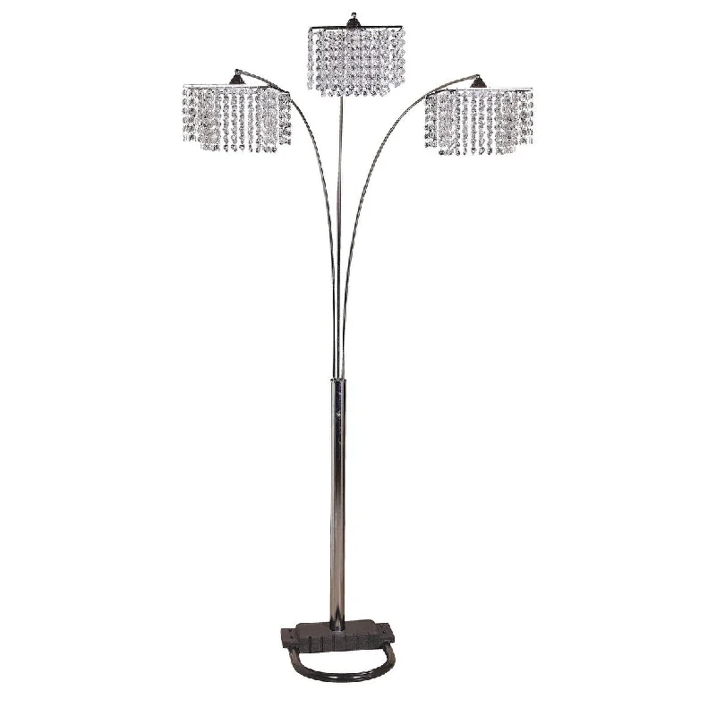 Bohemian Inspired Floor Lamp for Eclectic Home DecorACME Veta Floor Lamp in Chrome Bohemian Inspired Floor Lamp for Eclectic Home DecorACME Veta Floor Lamp in Chrome