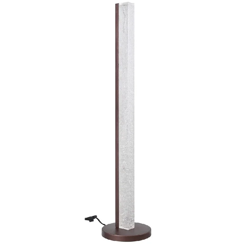 Victorian Style Floor Lamp for Traditional and Elegant InteriorsACME Vreni Floor Lamp in Clear & Brown