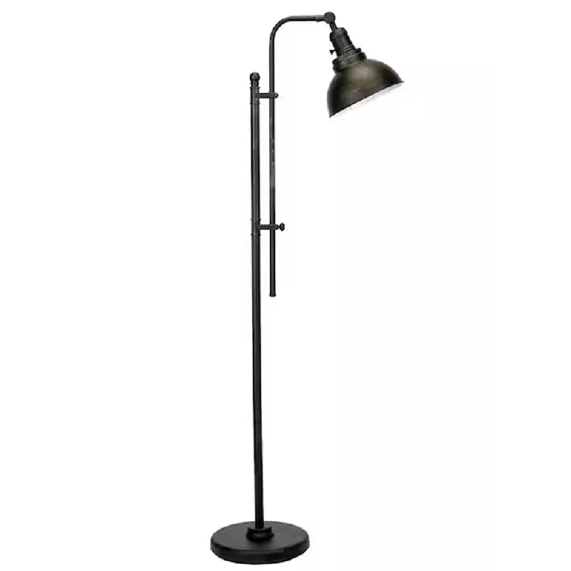 Dimmable Floor Lamp for Adjustable Lighting AmbianceAdjustable Aged Bronze Industrial Floor Lamp with Metal Shade - 11" x 65" Dimmable Floor Lamp for Adjustable Lighting AmbianceAdjustable Aged Bronze Industrial Floor Lamp with Metal Shade - 11" x 65"