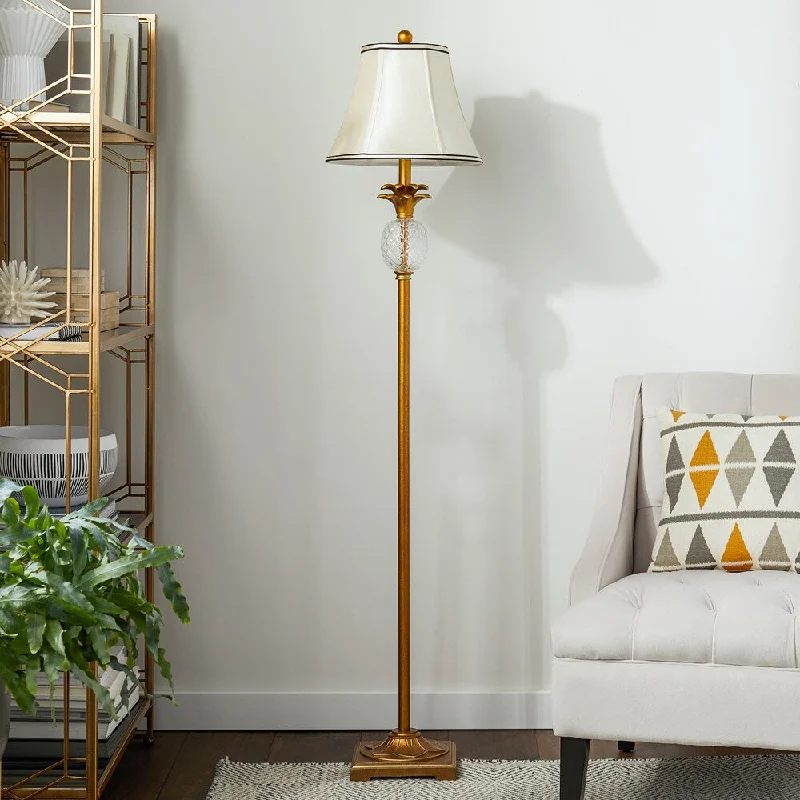 Rustic Farmhouse Style Floor Lamp for Cozy BedroomsAlexandra Antiqued Gold Pineapple 61-inch Floor Lamp By Abbyson Rustic Farmhouse Style Floor Lamp for Cozy BedroomsAlexandra Antiqued Gold Pineapple 61-inch Floor Lamp By Abbyson