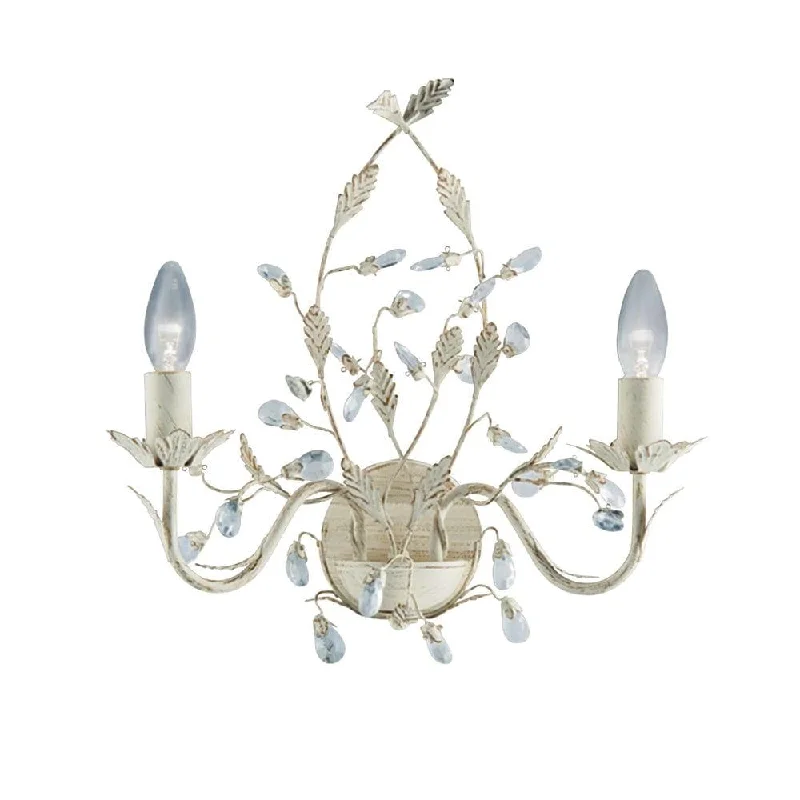 Glass Floor Lamp with Frosted Shades for Soft Diffused LightAlmandite - 2 Light Wall Light Cream Gold Finish Glass Floor Lamp with Frosted Shades for Soft Diffused LightAlmandite - 2 Light Wall Light Cream Gold Finish