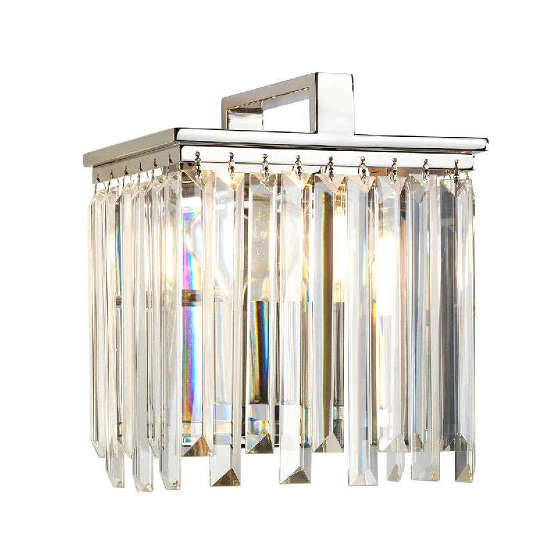 Way Switch Floor Lamp for Multiple Light Intensity LevelsAries 1 Light Polished Nickel & Glass Crystal Wall Light Way Switch Floor Lamp for Multiple Light Intensity LevelsAries 1 Light Polished Nickel & Glass Crystal Wall Light